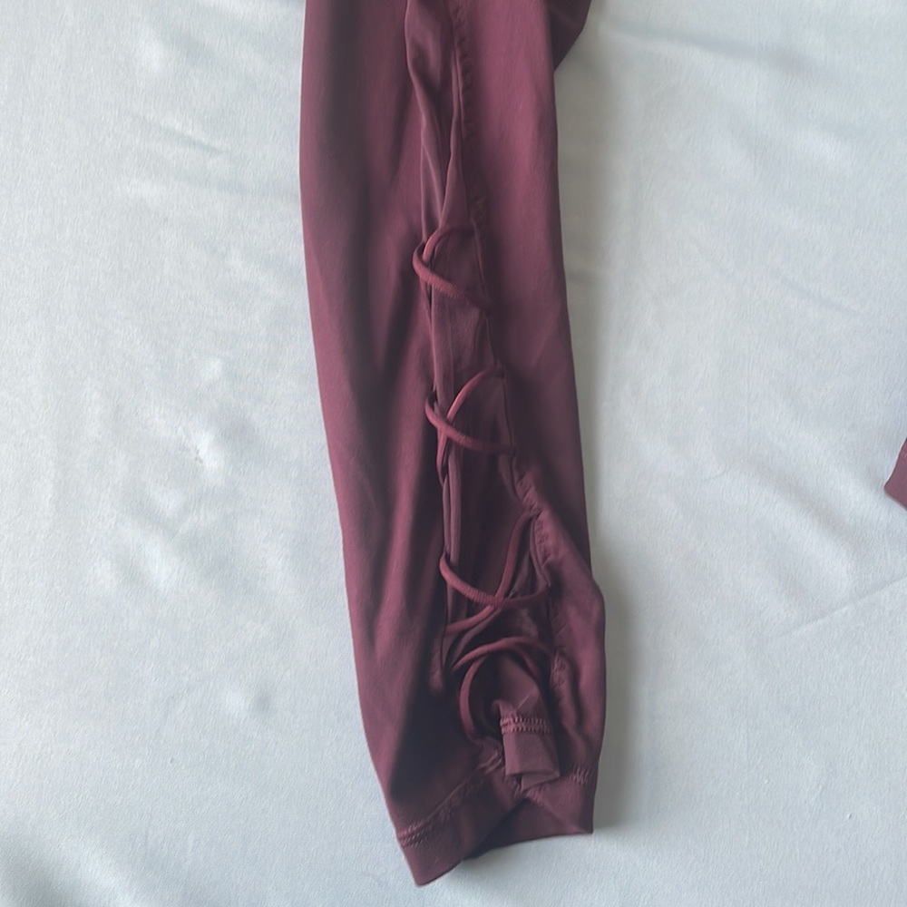 Maroon Victoria secret workout pants. - Picture 6 of 11